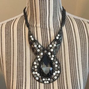 LARGE Statement piece gem necklace